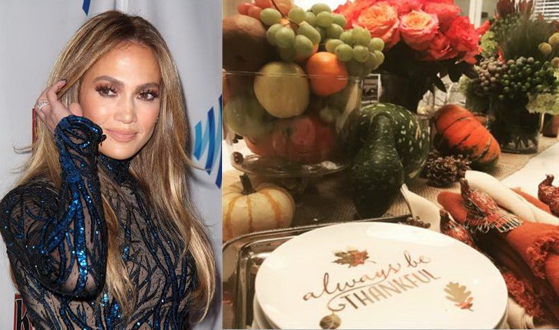 Το γιορτινό τραπέζι για την Ημέρα των Ευχαριστιών της Jennifer Lopez