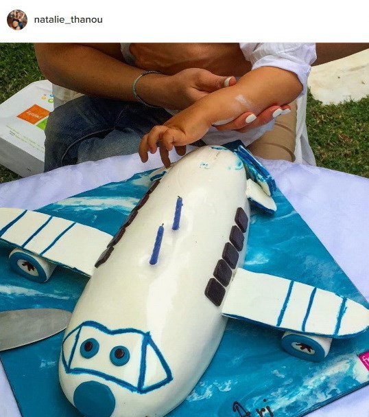 Η τούρτα γενεθλίων του γιου της Νάταλι Θάνου.