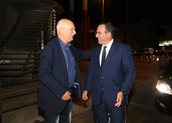 Ο πρόεδρος του Ομίλου ΑΝΤΕΝΝΑ Θοδωρής Μ. Κυριακού και ο Γιώργος Παπαδάκης