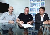 Σπύρος Σταμούλης - CEO της Heaven Music & 314Records , Νίκος Μακρόπουλος και Αντρέας Γιατράκος - Managing Director της Sonar Music.