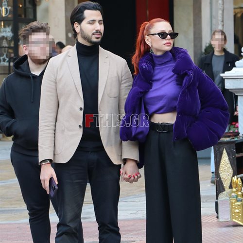 Paparazzi! Έβελυν Καζαντζόγλου: Χέρι -  χέρι με τον σύντροφό της, Μοχάμεντ Αλί, στο κέντρο της Αθήνας