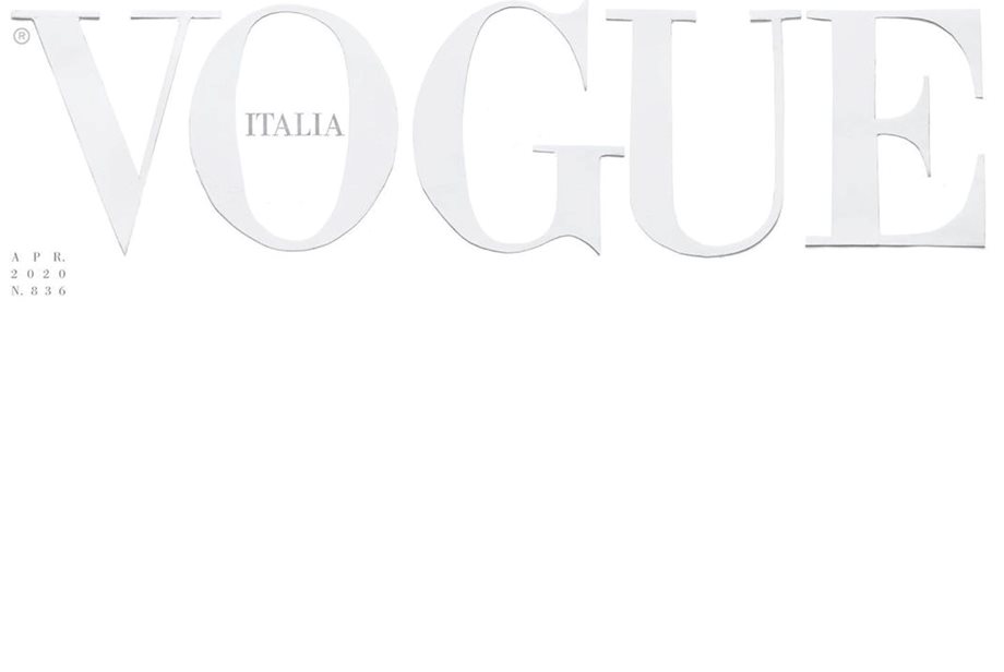 Κορονοϊός: Η ιταλική Vogue κυκλοφορεί με λευκό εξώφυλλο