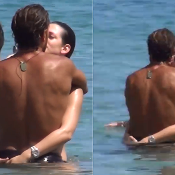 Ασυγκράτητο το ερωτευμένο ζευγάρι της ελληνικής showbiz - Αγκαλιές και φιλιά σε παραλία της Μυκόνου!
