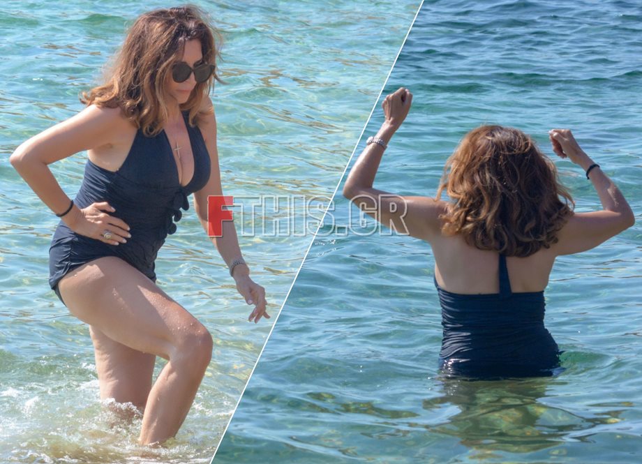 Paparazzi! Μιμή Ντενίση: Δείτε την ηθοποιό με μαγιό σε παραλία της Μυκόνου, στα 65 της χρόνια!