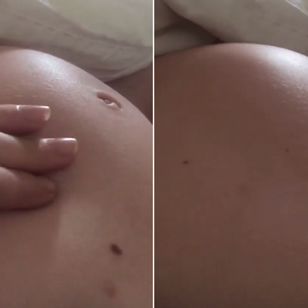 Δημοσίευσε βίντεο με το μωρό να κλωτσάει την κοιλίτσα της και μας έκανε να λιώσουμε!