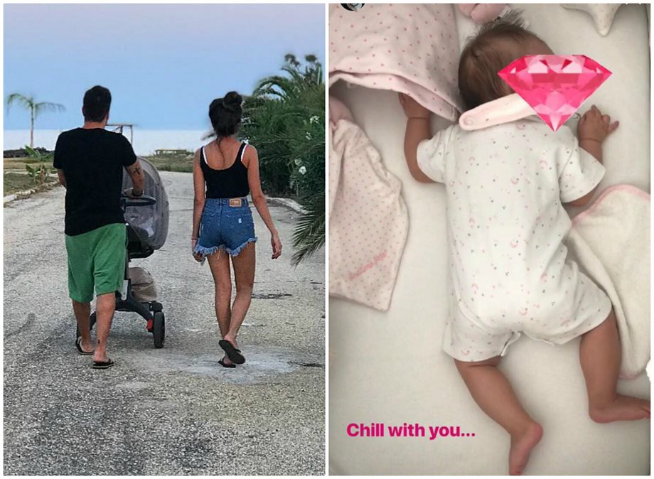 Ο νέος μπαμπάς της ελληνικής showbiz φωτογραφίζει την 2,5 μηνών κορούλα του