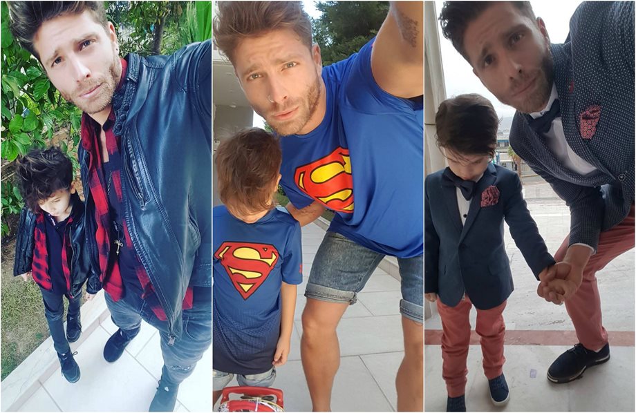 Γιώργος Μανίκας: Ίδιο στυλ και εντυπωσιακή ομοιότητα με τον 5χρονο γιο του!