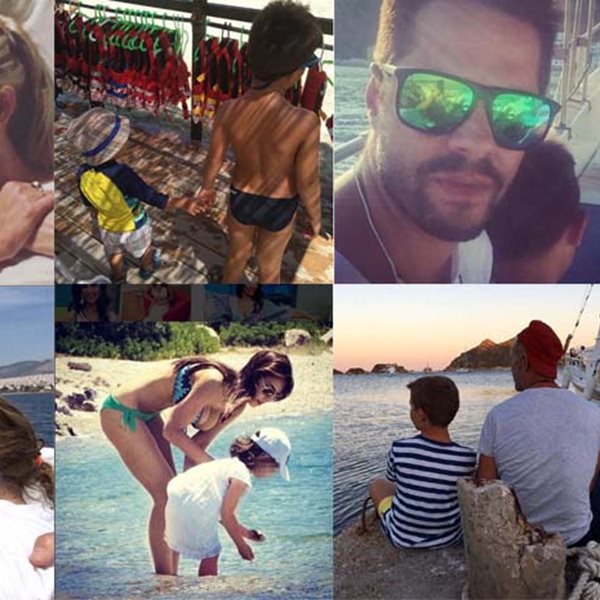 Οι καλοκαιρινές διακοπές των Ελλήνων celebrities με τα παιδιά τους!
