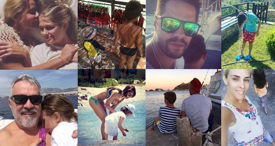 Οι καλοκαιρινές διακοπές των Ελλήνων celebrities με τα παιδιά τους!