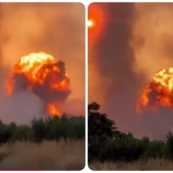Φωτιά στη Μαγνησία: Βίντεο ντοκουμέντο από τη στιγμή ισχυρής έκρηξης στη Νέα Αγχίαλο 