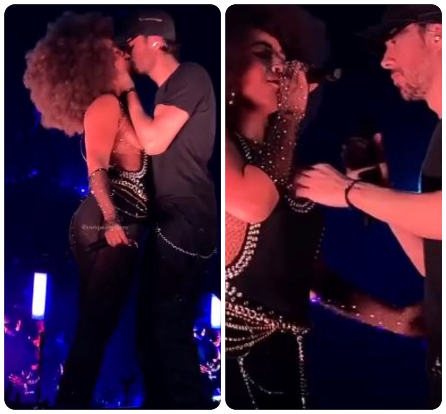 Ενρίκε Ιγκλέσιας: "Καυτά" φιλιά με τραγουδίστρια on stage! Viral το βίντεο στο TikTok