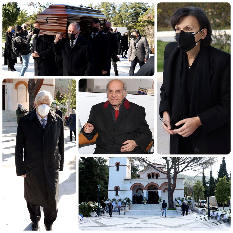 Αλέκος Φασιανός: Θλίψη στην κηδεία του ζωγράφου (Φωτογραφίες)