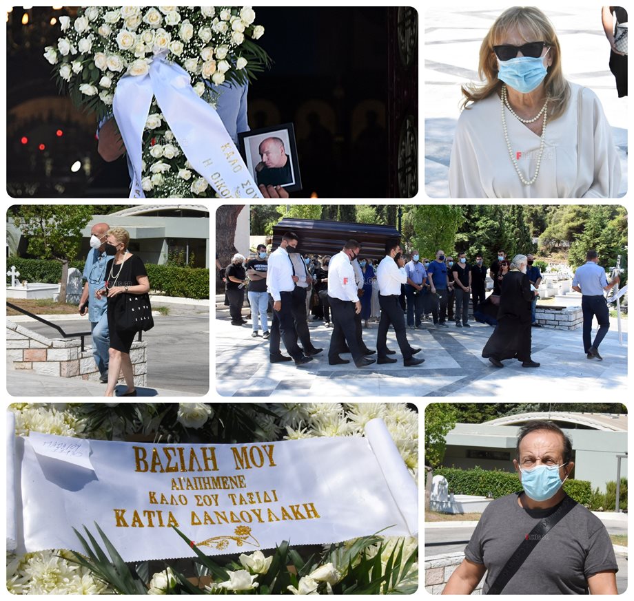 Βασίλης Μπουζιώτης: Θλίψη στην κηδεία του δημοσιογράφου