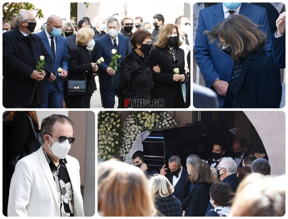 Τάκης Βουγιουκλάκης: Θλίψη στην κηδεία του αδερφού της Αλίκης   
