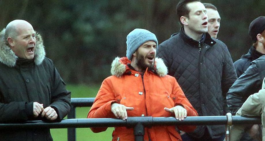 David Beckham: Τα έδωσε όλα στην προπόνηση του γιου του