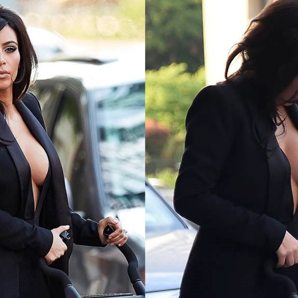 Kim Kardashian: Έβγαλε το σουτιέν και βγήκε βόλτα με την κόρη της
