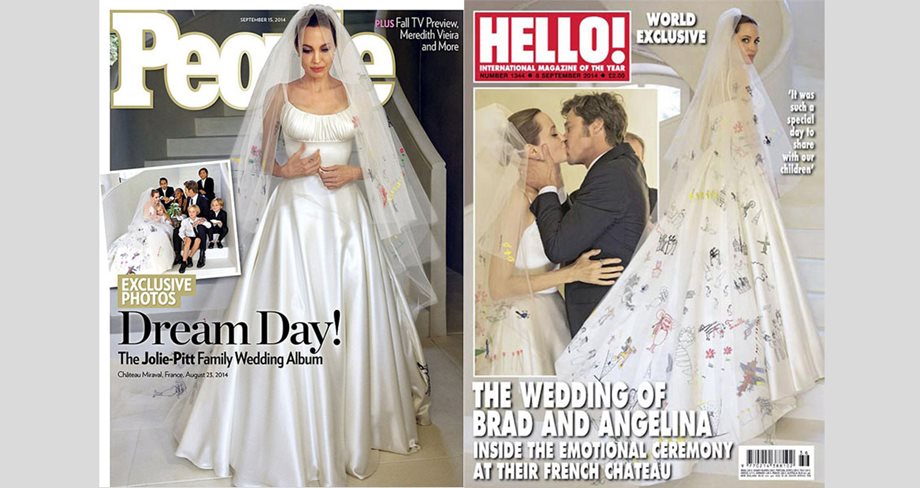 Για πρώτη φορά: Φωτογραφίες από το γάμο του Brad Pitt και της Angelina Jolie