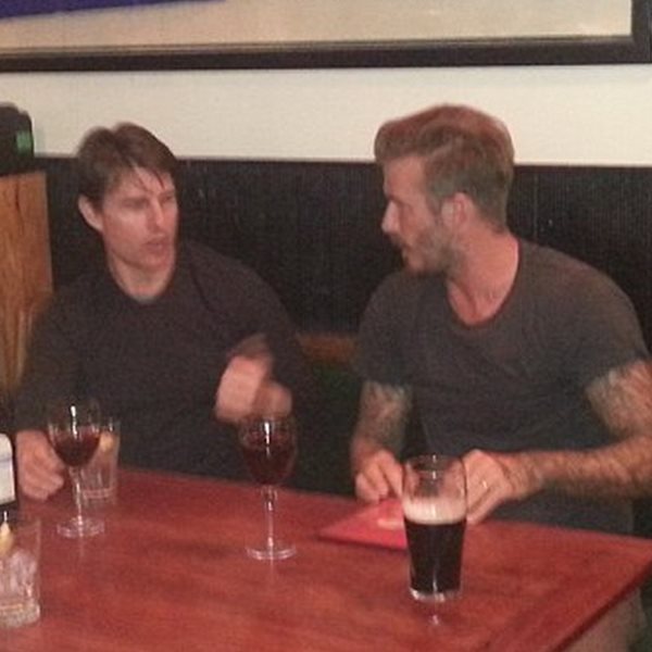 David Beckham: Βραδινή έξοδος με τον Tom Cruise