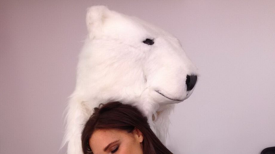 Η Victoria Beckham μετά από μία κουραστική ημέρα έγειρε στην αγκαλιά... μιας αρκούδας!