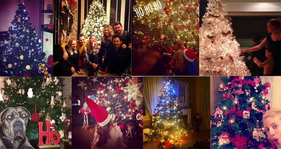 Όταν οι celebrities στόλισαν το χριστουγεννιάτικο δέντρο στο σπίτι τους