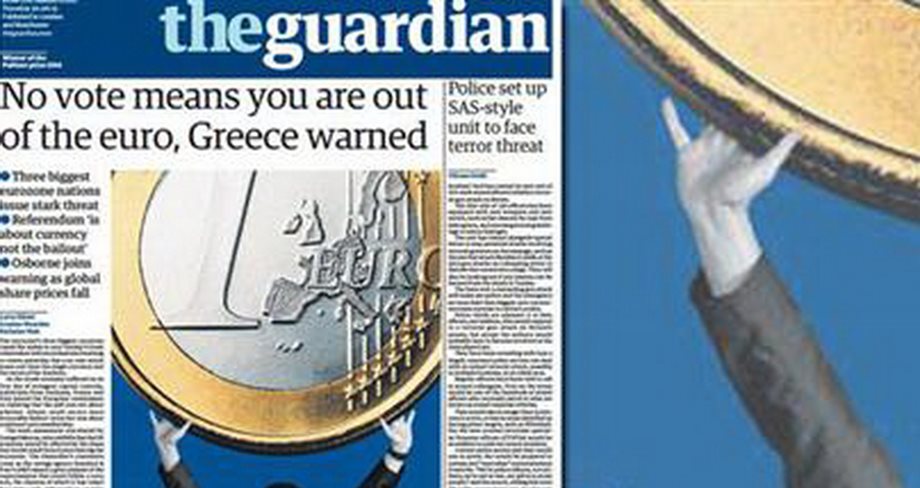 Guardian: Η Ελλάδα προειδοποιήθηκε, η ψήφος στο «όχι» σημαίνει ότι είσαι έξω από το ευρώ