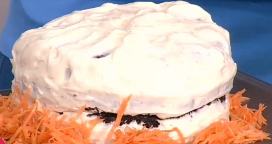 Carrot cake κακάο με κρέμα πορτοκάλι από την Αργυρώ Μπαρμπαρίγου