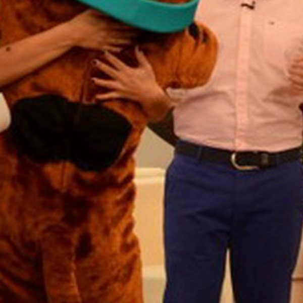 Ποια παρουσιάστρια... "έπνιξε" με μια αγκαλιά ο Scooby Doo;