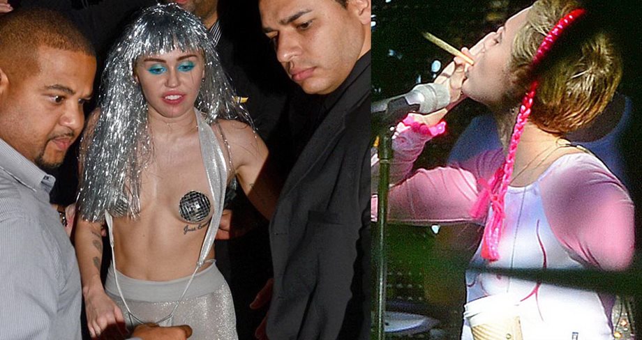 Miley Cyrus: Έκανε αυτή την εμφάνιση on stage και ο φακός τη "συνέλαβε" να καπνίζει ναρκωτικά