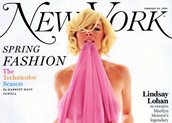 Στο εξώφυλλο του περιοδικού New York ως Marilyn Monroe.