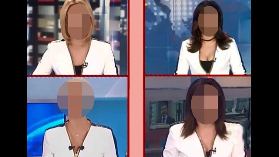 Τέσσερις παρουσιάστριες ειδήσεων εμφανίστηκαν με το ίδιο σακάκι