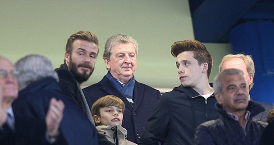David Beckham: Στο γήπεδο με τους γιους του