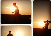 Ιωσήφ Μαρινάκης, Στιγμές από τις καλοκαιρινές του διακοπές την ώρα του ηλιοβασιλέματος στην Κρήτη