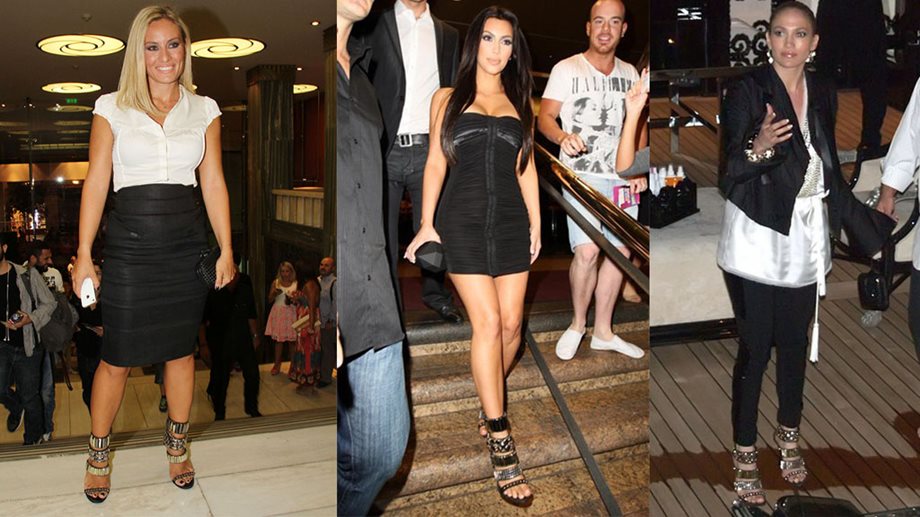 Η Kim Kardashian και η Jennifer Lopez φόρεσαν πρώτες, το εντυπωσιακό πέδιλο που επέλεξε και η Ελεονώρα Μελέτη!