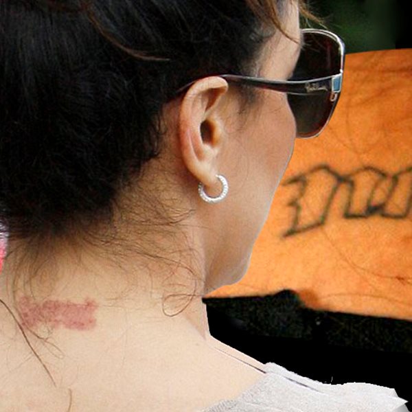 Διάσημη ηθοποιός έσβησε το τατουάζ του άντρα της μετά την απιστία του με την κολλητή της