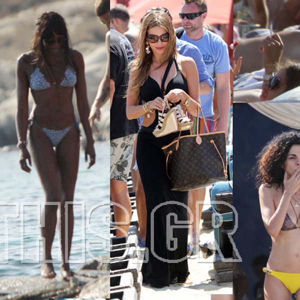 "Απόβαση" celebrities στα σοκάκια και τις παραλίες της Μυκόνου