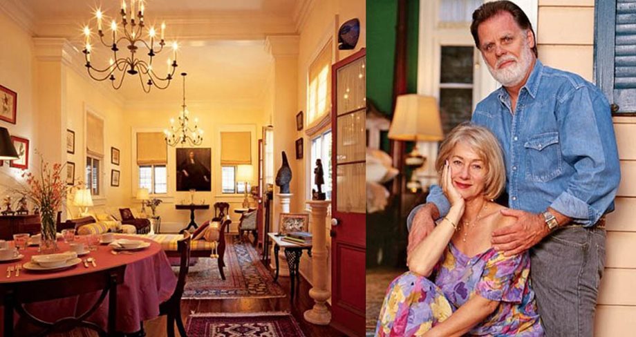 Helen Mirren: Φωτογραφίζεται στο υπέροχο σπίτι της με το σύζυγο της