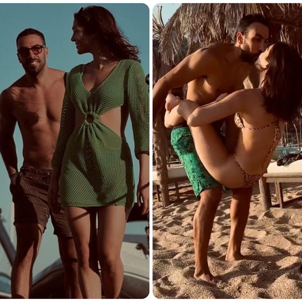 Μελίνα Νικολαΐδη & Αλέξανδρος Πολυχρονιάδης: Κάνουν γυμναστική στην παραλία και ανταλλάσσουν ταυτόχρονα φιλιά (Βίντεο)