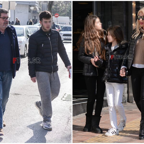 Η Ελένη Μενεγάκη και ο Γιάννης Λάτσιος συναντήθηκαν ξανά: Δείτε φωτογραφίες από την έξοδο με τα παιδιά τους 