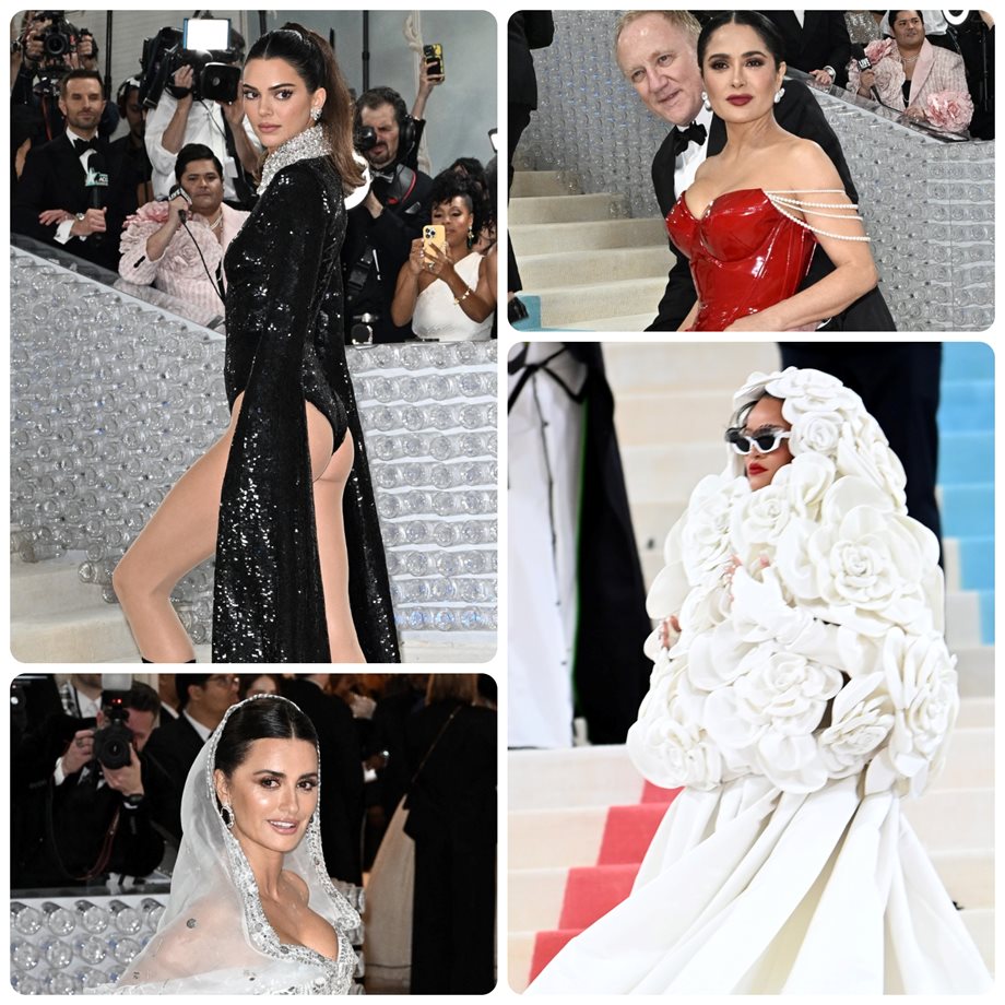 Met Gala 2023: Η top ντυμένη Κένταλ Τζένερ, η "κουκουλωμένη" Ριάνα & η "νύφη" Πενέλοπε Κρουζ