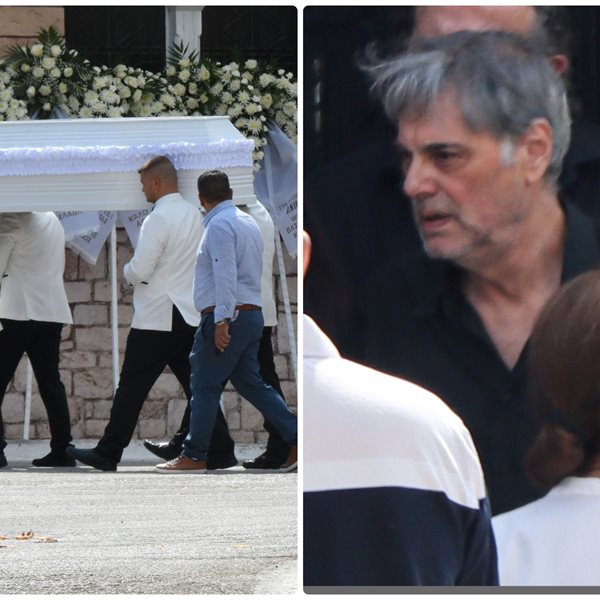 Οδυσσέας Σταμούλης: Κλίμα οδύνης στην κηδεία του 11χρονου γιου του! Υποβασταζόμενοι ο ηθοποιός και η μητέρα του παιδιού