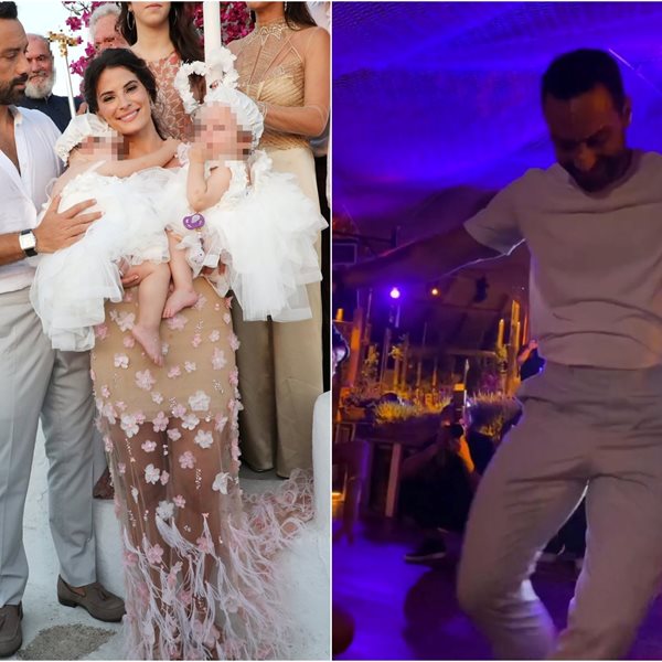 Σάκης Τανιμανίδης: Χορεύει ζεϊμπέκικο στη βάφτιση των διδύμων και καταχειροκροτείται από τους καλεσμένους – Βίντεο