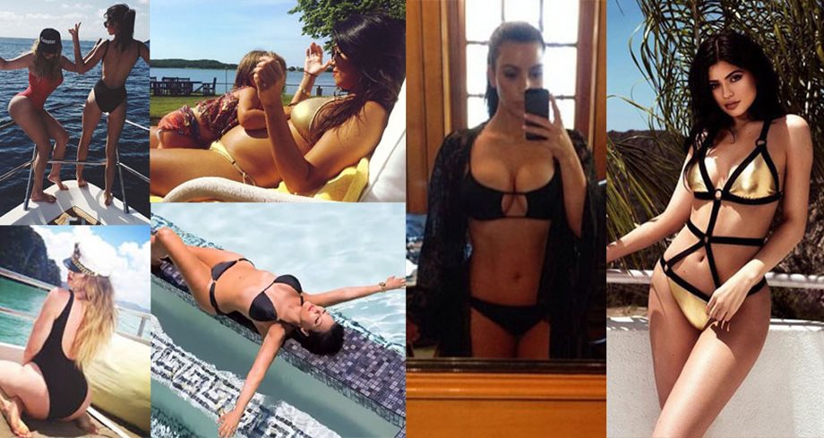 Kardashians: Οι πιο διάσημες καμπύλες ποζάρουν με τα bikini τους!