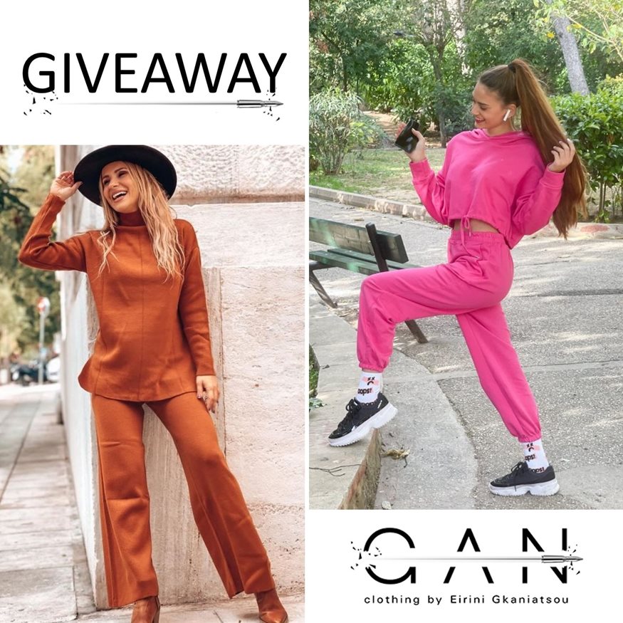 6 τυχεροί θα κερδίσουν ένα casual πλεκτό σετ ή ένα athletic σετ από τη νέα συλλογή GAN clothing by Eirini Gkaniatsou!