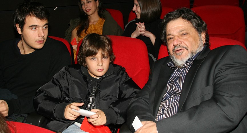 Ο Γιώργος Παρτσαλάκης με τους γιους τους σε παλαιότερη εμφάνιση