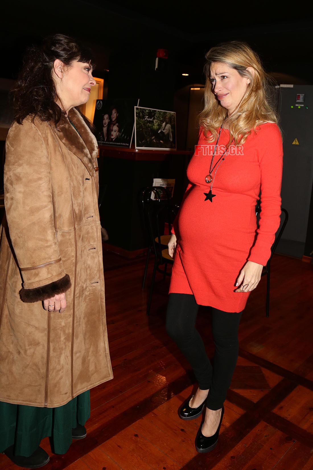 Η Άριελ Κωνσταντινίδη με την Βάνα Πεφάνη στον έβδομο μήνα της εγκυμοσύνης της