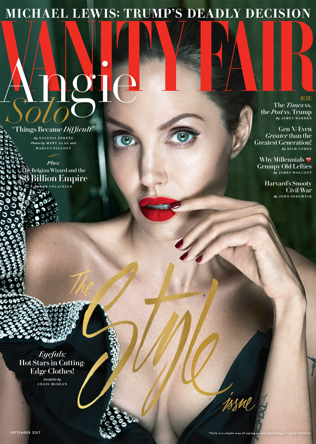 To εξώφυλλο του Vanity Fair με την Angelina Jolie