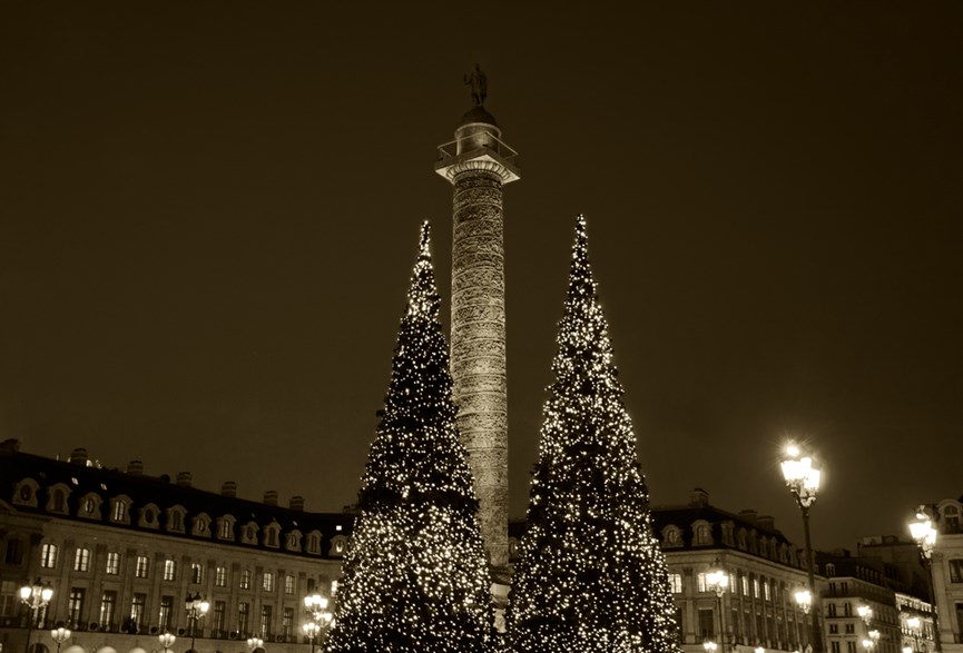 Τοπίο από το Παρίσι τα Χριστούγεννα