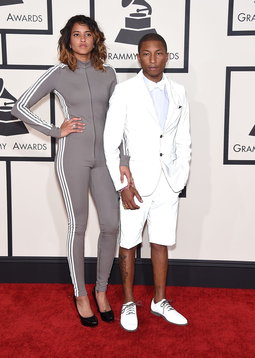 O Pharrell Williams με τη σύζυγό του.