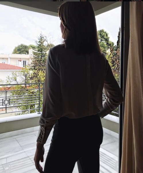 Η φωτογραφία που δημοσίευσε η Τατιάνα Στεφανίδου απο το μπαλκόνι του σπιτιού της